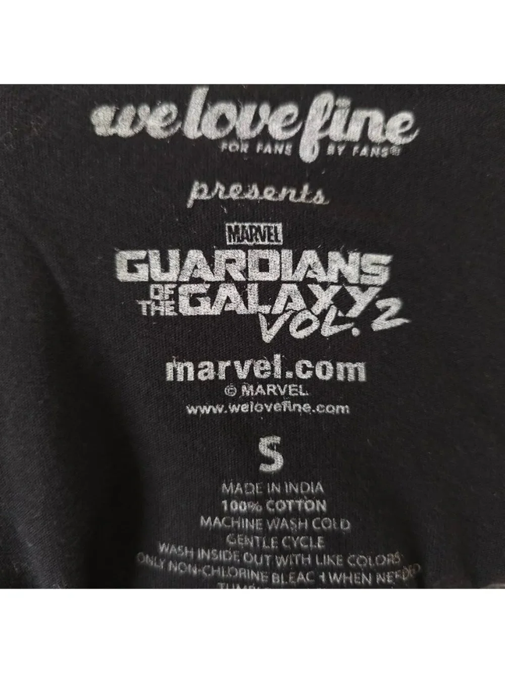 Guardians Of The Galaxy T Shirt Mens Size Small Black Retro Marvel Comics